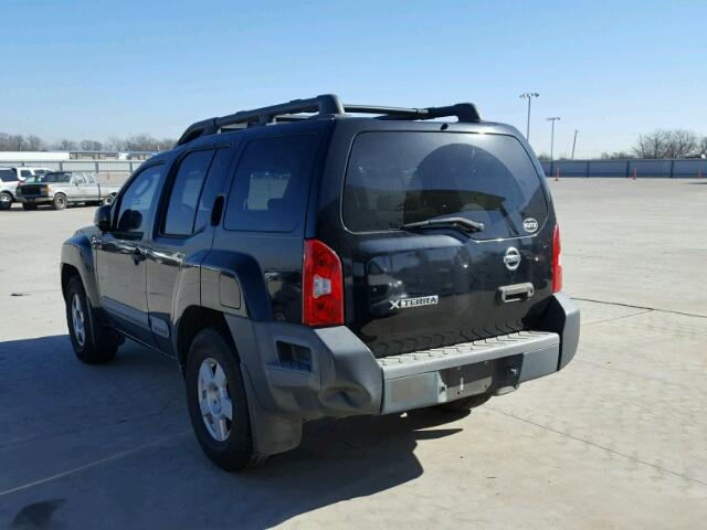 5N1AN08U75C620410 - 2005 NISSAN XTERRA OFF BLACK photo 3