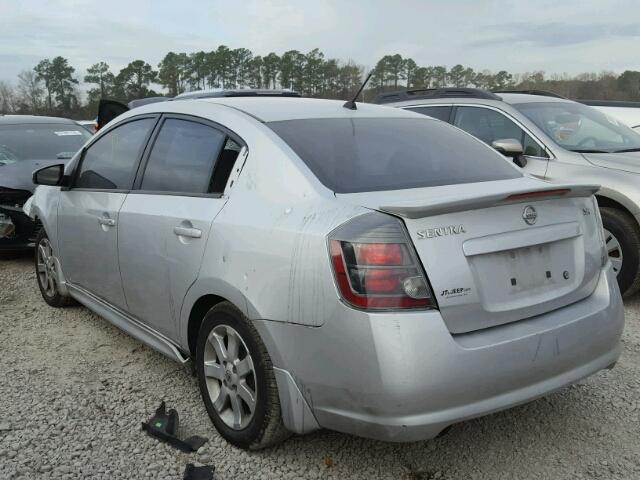 3N1AB6AP4BL729379 - 2011 NISSAN SENTRA 2.0 SILVER photo 3