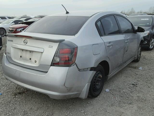 3N1AB6AP4BL729379 - 2011 NISSAN SENTRA 2.0 SILVER photo 4