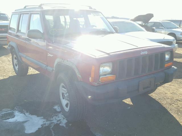 1J4FJ68S3WL139735 - 1998 JEEP CHEROKEE S BURGUNDY photo 1