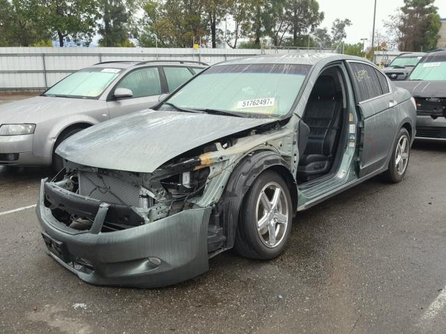 1HGCP36808A003995 - 2008 HONDA ACCORD EXL GREEN photo 2