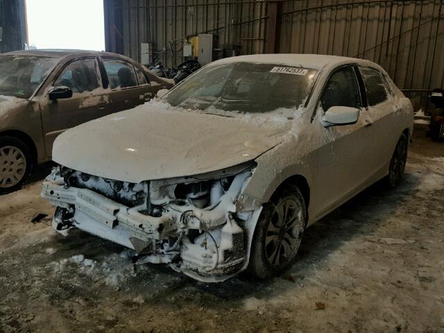 1HGCR2F3XEA075064 - 2014 HONDA ACCORD LX WHITE photo 2