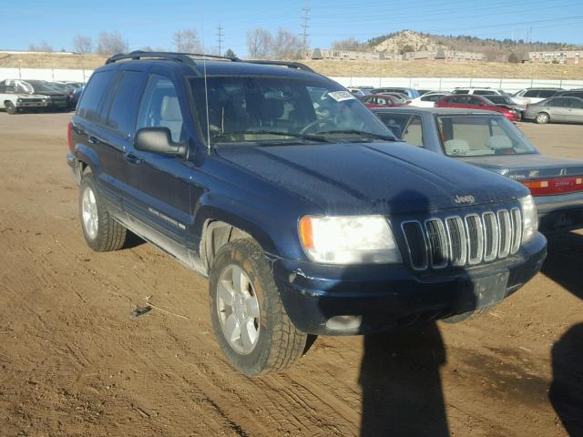 1J4GW58N81C737581 - 2001 JEEP GRAND CHER BLUE photo 1