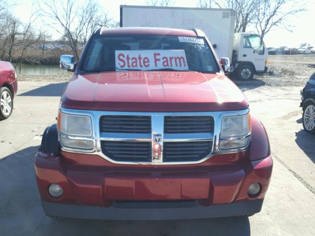 1D8GT58K17W724149 - 2007 DODGE NITRO SLT RED photo 9