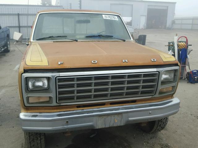 F36ZRHA3028 - 1980 FORD F-350 YELLOW photo 9