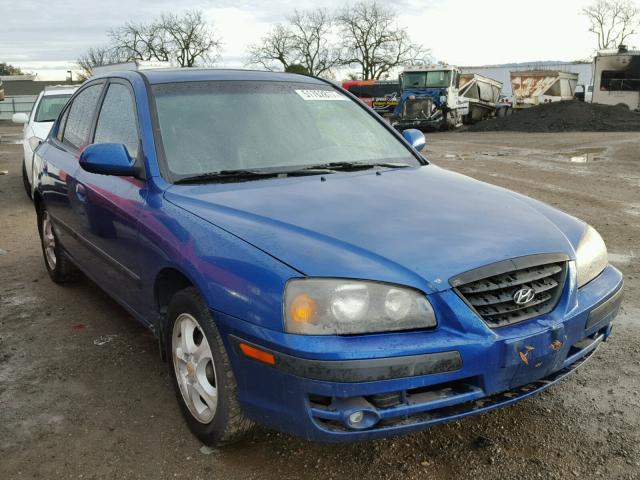 KMHDN46DX5U024726 - 2005 HYUNDAI ELANTRA GL BLUE photo 1