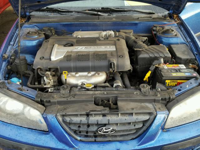 KMHDN46DX5U024726 - 2005 HYUNDAI ELANTRA GL BLUE photo 7