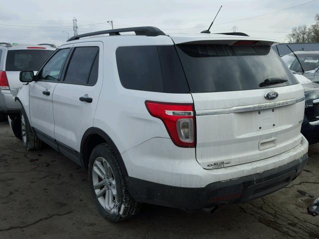 1FM5K7B99FGC16154 - 2015 FORD EXPLORER WHITE photo 3