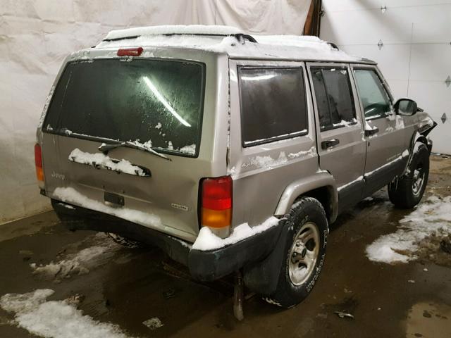 1J4FF48S41L586105 - 2001 JEEP CHEROKEE S SILVER photo 4