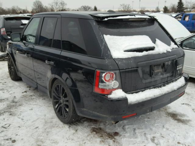 SALSK2D41BA271019 - 2011 LAND ROVER RANGE ROVE BLACK photo 3