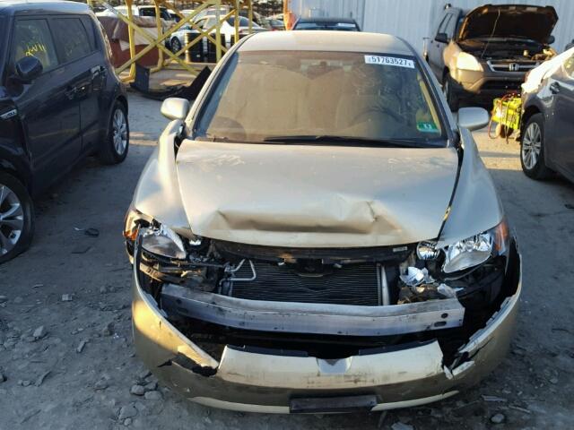 1HGFA16548L000837 - 2008 HONDA CIVIC LX GOLD photo 9