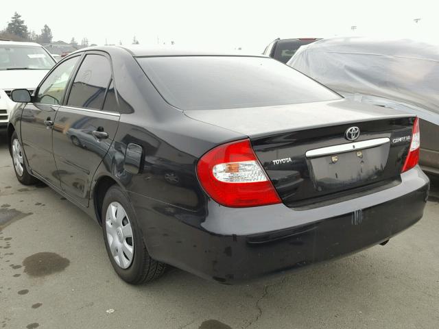 4T1BE32K23U210747 - 2003 TOYOTA CAMRY LE შავი ფოტო 3