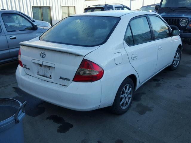 JT2BK12U110036797 - 2001 TOYOTA PRIUS WHITE photo 4