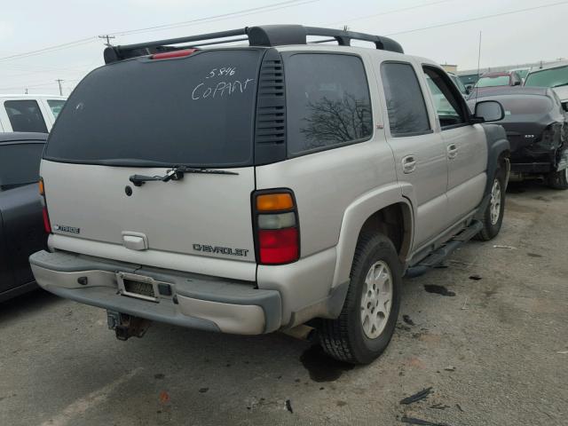 1GNEK13TX5R175846 - 2005 CHEVROLET TAHOE K150 GOLD photo 4