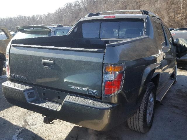 2HJYK16516H503333 - 2006 HONDA RIDGELINE GREEN photo 4