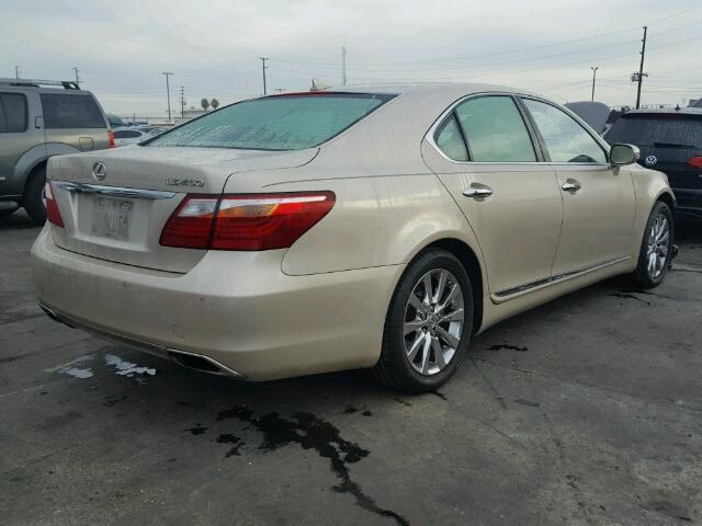 JTHBL5EF0B5103840 - 2011 LEXUS LS 460 BEIGE photo 4