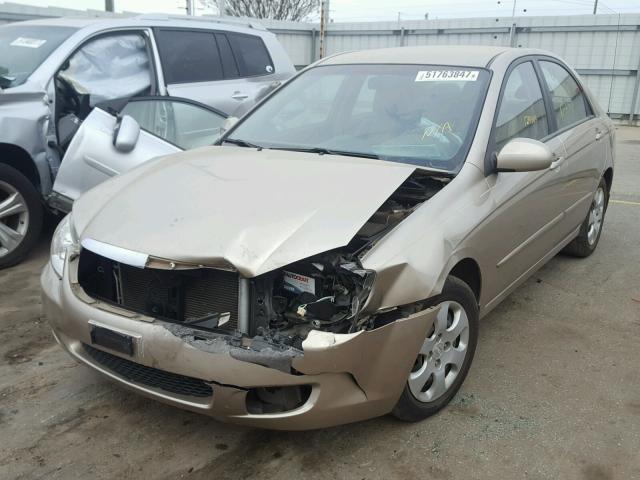 KNAFE121085557963 - 2008 KIA SPECTRA EX TAN photo 2