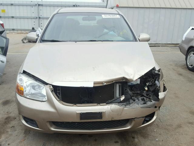 KNAFE121085557963 - 2008 KIA SPECTRA EX TAN photo 9