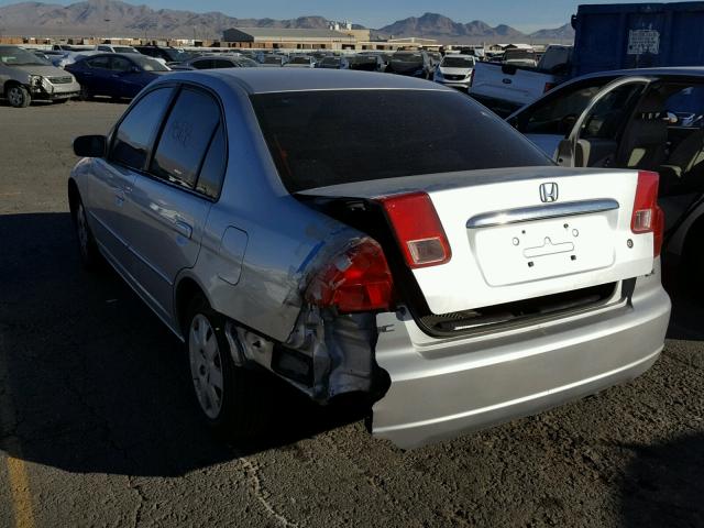 JHMES26722S001012 - 2002 HONDA CIVIC EX SILVER photo 3