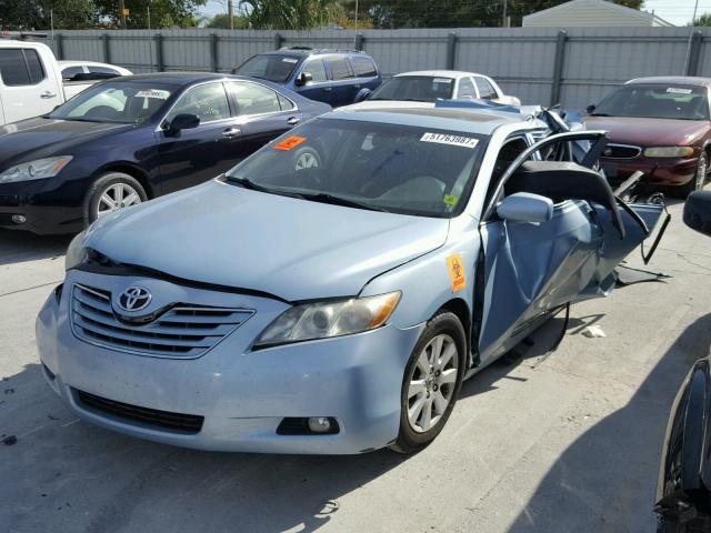 4T1BE46K19U864051 - 2009 TOYOTA CAMRY BASE BLUE photo 2