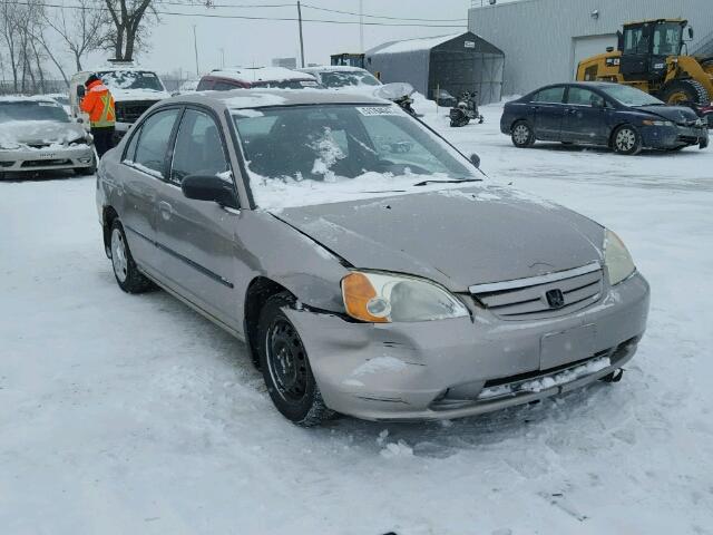 2HGES16462H951187 - 2002 HONDA CIVIC DX BEIGE photo 1