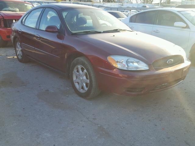 1FAFP56U76A229636 - 2006 FORD TAURUS SEL MAROON photo 1