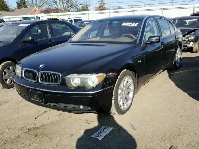 WBAGN63472DR05684 - 2002 BMW 745 LI BLACK photo 2