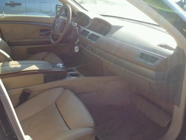 WBAGN63472DR05684 - 2002 BMW 745 LI BLACK photo 5