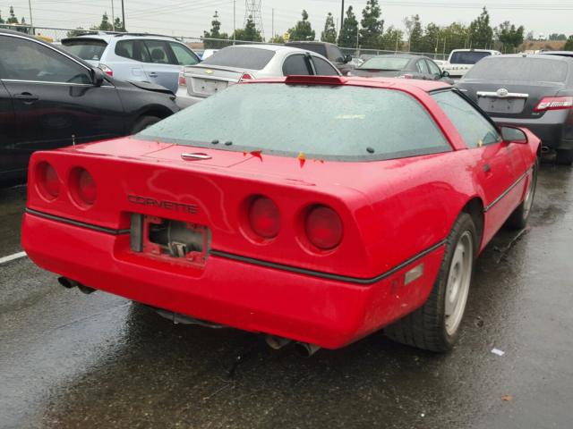 1G1YY2180K5118169 - 1989 CHEVROLET CORVETTE RED photo 4