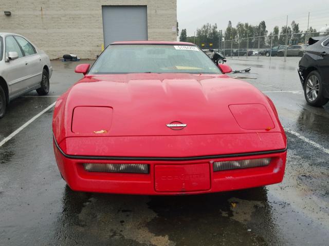 1G1YY2180K5118169 - 1989 CHEVROLET CORVETTE RED photo 9