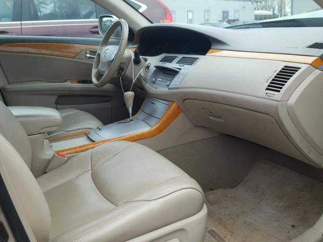 4T1BK36B77U180881 - 2007 TOYOTA AVALON XL GOLD photo 5