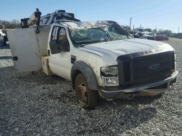 1FDXF46Y18ED03784 - 2008 FORD F450 SUPER WHITE photo 1