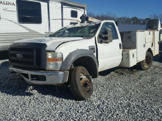 1FDXF46Y18ED03784 - 2008 FORD F450 SUPER WHITE photo 2