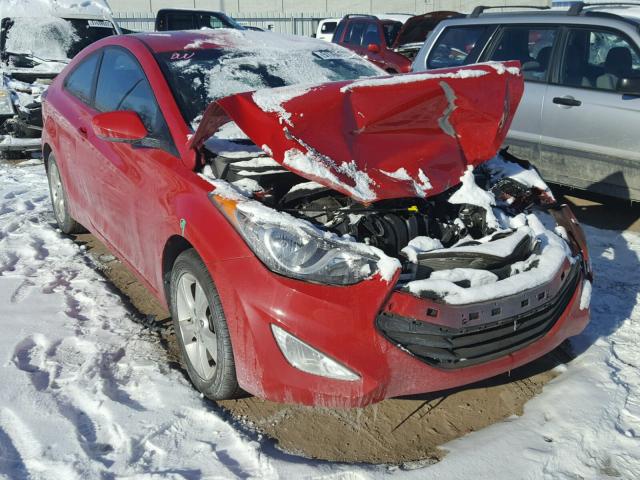 KMHDH6AE8DU010194 - 2013 HYUNDAI ELANTRA CO RED photo 1