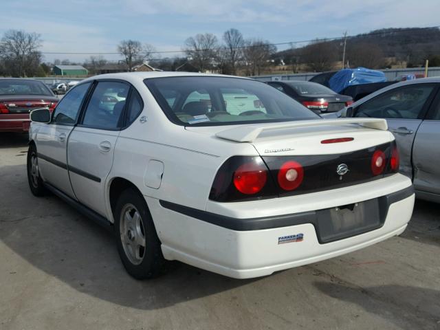 2G1WF52E359388748 - 2005 CHEVROLET IMPALA WHITE photo 3