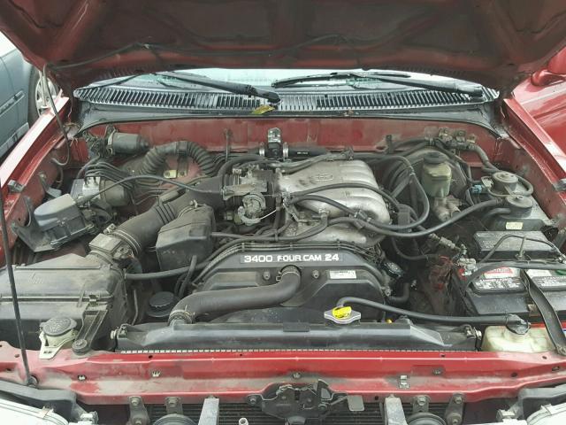 JT3GN86R4T0005795 - 1996 TOYOTA 4RUNNER SR RED photo 7