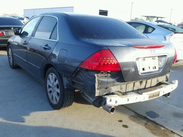 1HGCM66327A020178 - 2007 HONDA ACCORD LX GRAY photo 3