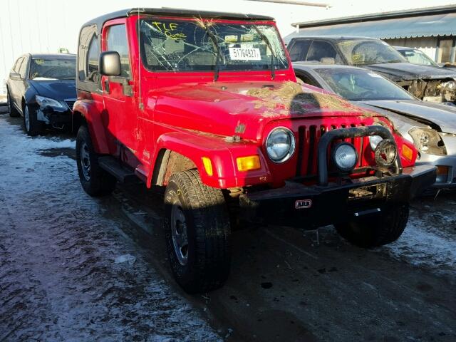 1J4FA39S33P356820 - 2003 JEEP WRANGLER C RED photo 1