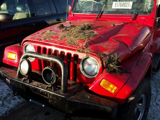 1J4FA39S33P356820 - 2003 JEEP WRANGLER C RED photo 7