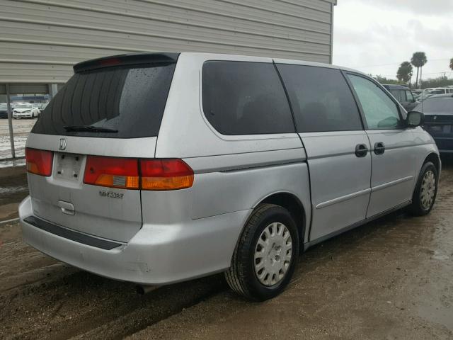 2HKRL18572H524563 - 2002 HONDA ODYSSEY LX SILVER photo 4