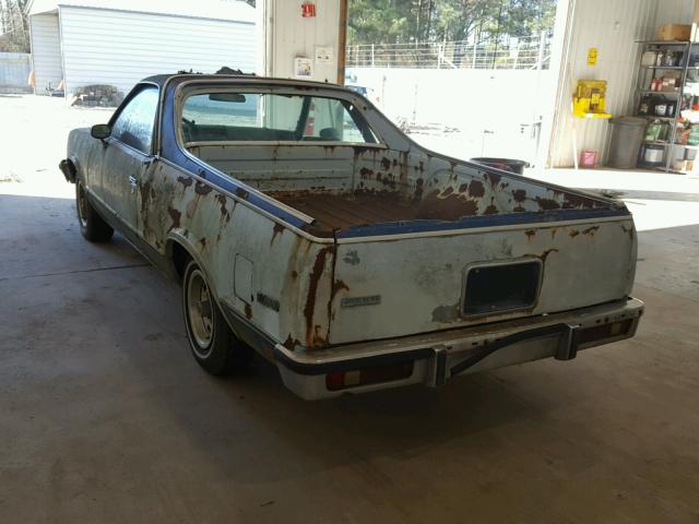 1W80U8K502692 - 1978 CHEVROLET EL CAMINO BLUE photo 3