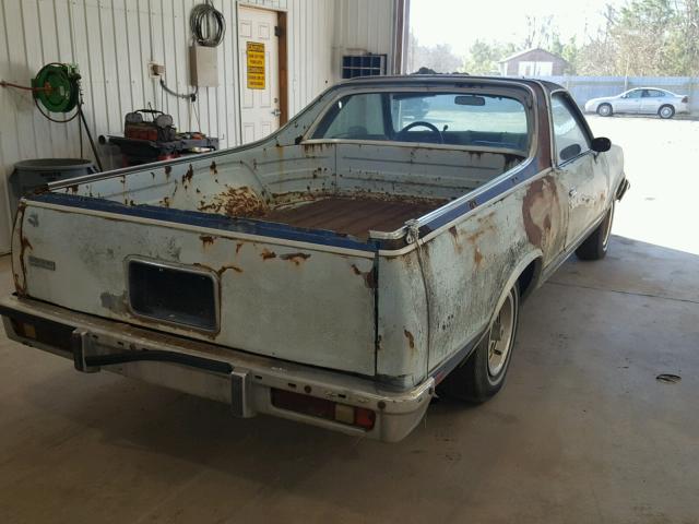 1W80U8K502692 - 1978 CHEVROLET EL CAMINO BLUE photo 4