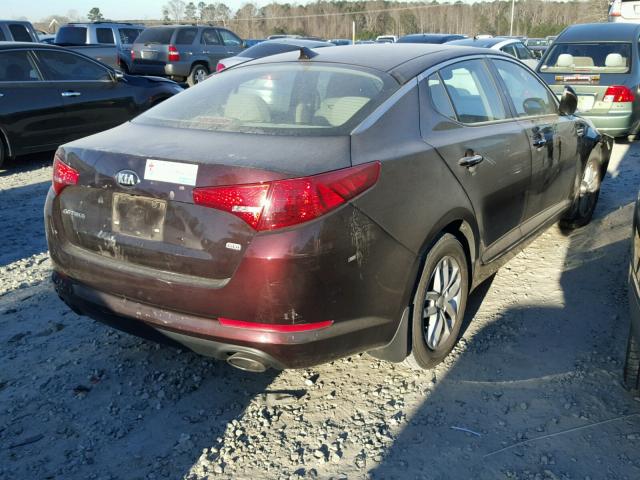 5XXGM4A73DG188667 - 2013 KIA OPTIMA LX BLACK photo 4