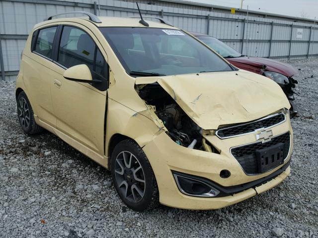 KL8CF6S95DC534618 - 2013 CHEVROLET SPARK 2LT YELLOW photo 1