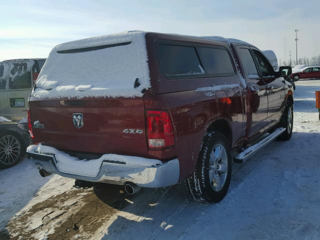 1C6RR7GT1ES219462 - 2014 RAM 1500 SLT RED photo 4