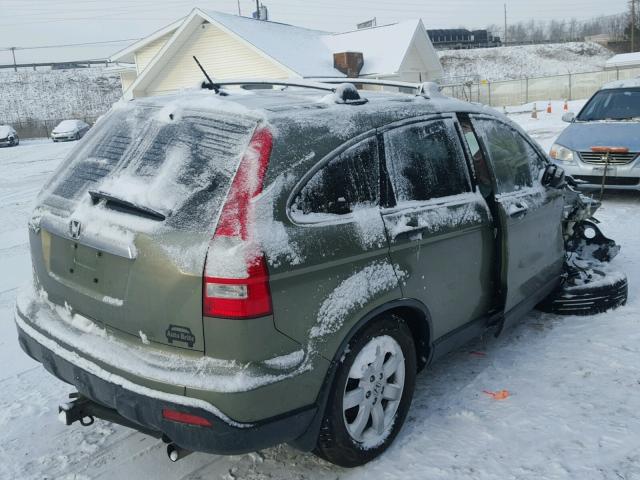 JHLRE48597C018153 - 2007 HONDA CR-V EX GREEN photo 4