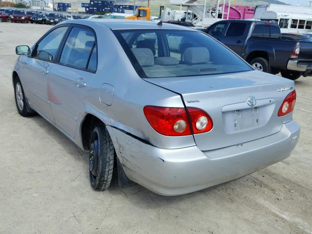 1NXBR30E75Z423813 - 2005 TOYOTA COROLLA CE SILVER photo 3