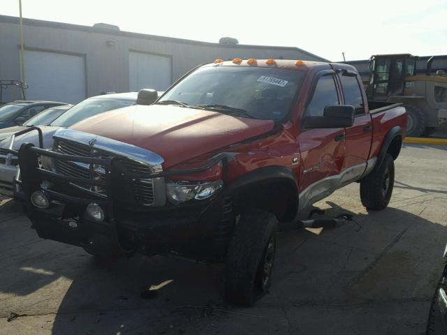 3D7KS28C85G721835 - 2005 DODGE RAM 2500 S RED photo 2