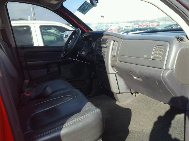 3D7KS28C85G721835 - 2005 DODGE RAM 2500 S RED photo 5