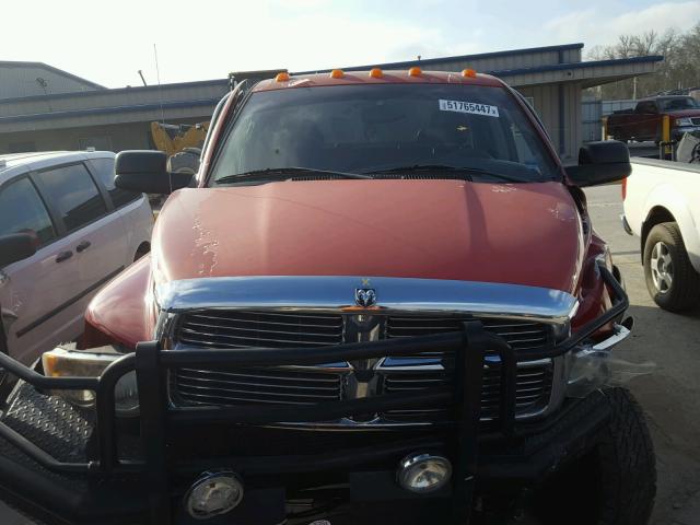 3D7KS28C85G721835 - 2005 DODGE RAM 2500 S RED photo 7